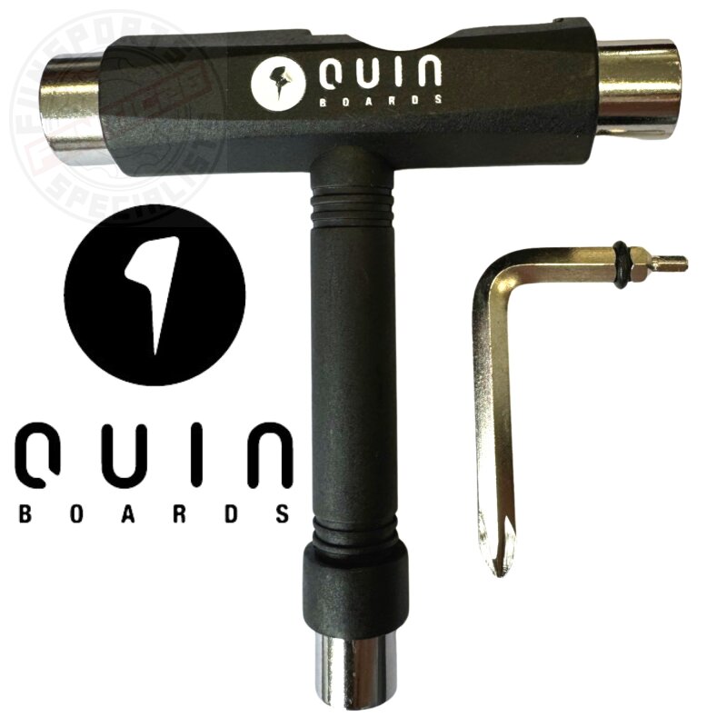 Quin Longboard Skate Rollschuhe Tool Multifunktions Werkzeug Schwarz