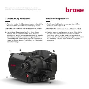 Brose Ebike Motor Ersatz Riemen Spannrolle Tension Pulley C, T, TF, S und MAG G63624-100