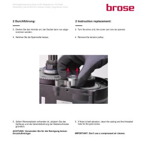 Brose Ebike Motor Ersatz Riemen Spannrolle Tension Pulley C, T, TF, S und MAG G63624-100