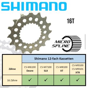 Shimano Deore XT MTB Ebike Micro Spline Kassetten...