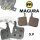 Magura MT 9.P Performance Grau Fahrrad MTB EBike Hydraulische Scheibenbremsen Disc Ersatz Bremsbeläge
