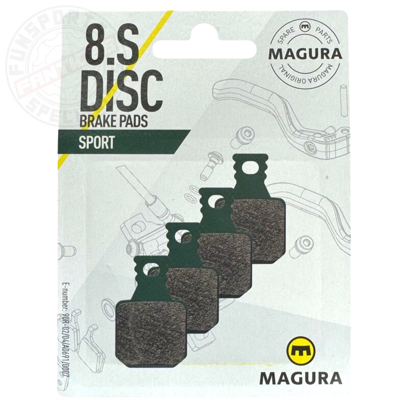 Magura MT 8.S Sport Grün Fahrrad MTB EBike Hydraulische Scheibenbremsen Disc Ersatz Bremsbeläge