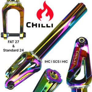 Chilli Pro Scooters FAT27+ 24 Stunt-Scooter Fork IHC Kit + Headset rainbow