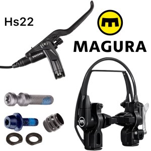 Magura HS22 Hydraulische Fahrrad Felgenbremse EVO VR oder HR schwarz