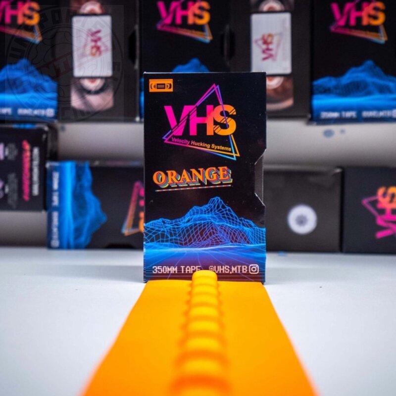 VHS 2.0 Slapper Tape Fahrrad Kettenstrebenschutz Selbstklebend Orange