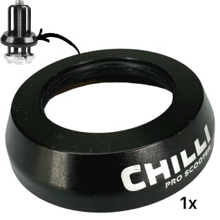 Chilli Pro Stunt-Scooter Full Intergrated Steuersatz Spider Ersatz CAP Schwarz