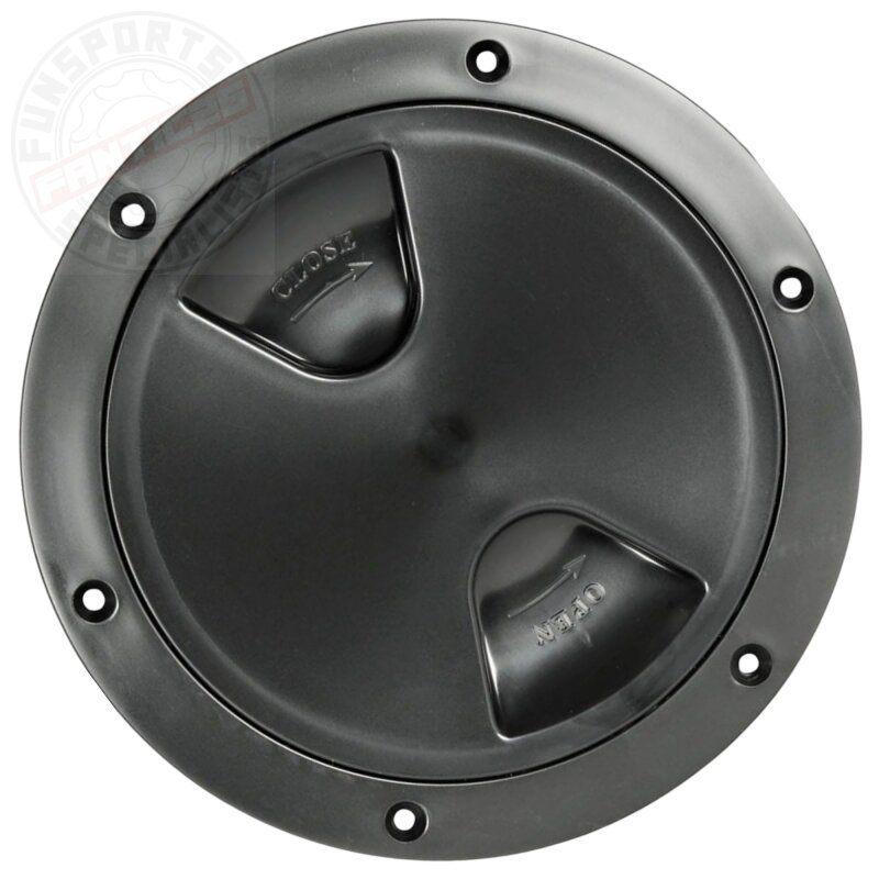 Osculati Inspektionsluke Revisionsklappe Rund Marine Boot102mm schwarz
