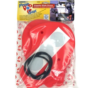 Davis Motorboot Aussenboarder Propeller Kappen 3 Flügel Transport Schutz rot