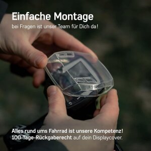 Borgen E-Bike Displayschutz geeignet für Shimano SC-E-6100 Display