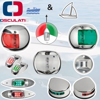 Osculati Marine Boot VA Edelstahl  Navigationslicht Positionslicht