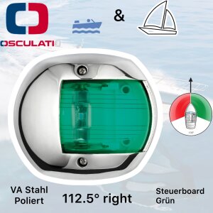 Osculati Marine Boot VA Edelstahl Compact 12 Led...