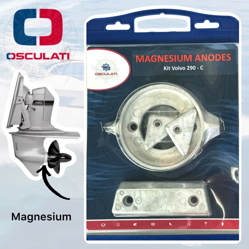 Osculati Anoden-Set f. Volvo-Motoren 290 Magnesium