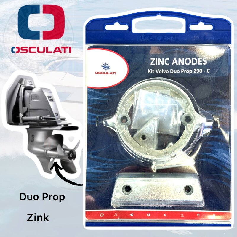 Osculati Anoden-Set f. Volvo-Motoren 290 Zink Duo Prop