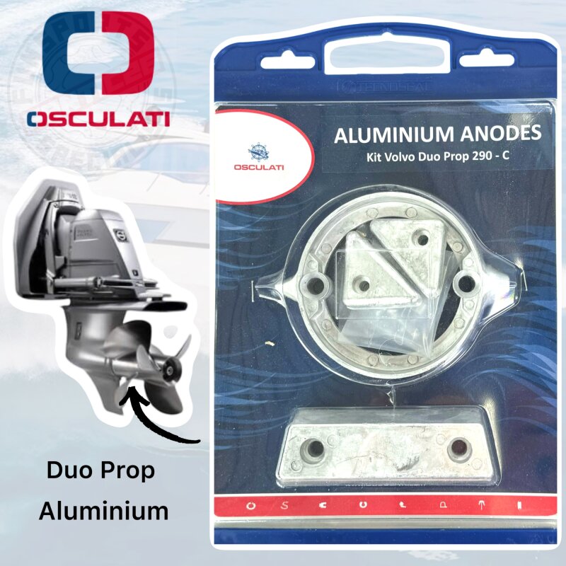 Osculati Anoden-Set f. Volvo-Motoren 290 Aluminium Duo Prop