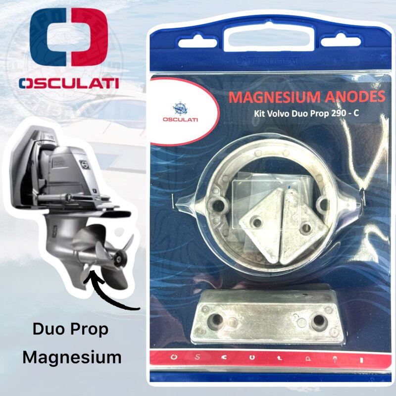 Osculati Anoden-Set f. Volvo-Motoren 290 Magnesium Duo Prop