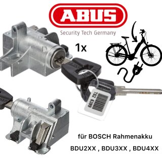 ABUS Schließ Ersatz Zylinder für Bosch Ebike Rahmenakku Gen2 Gen3 Gen4