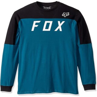 Fox Racing Herren GRIZZLED Long Sleeve Airline Knit T-Shirt, Maui Blau