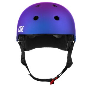 Core Street Stunt-Scooter Skate Dirt Helm Logo weiss Neochrome
