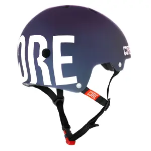 Core Street Stunt-Scooter Skate Dirt Helm Logo weiss Neochrome L/XL (59-61cm)
