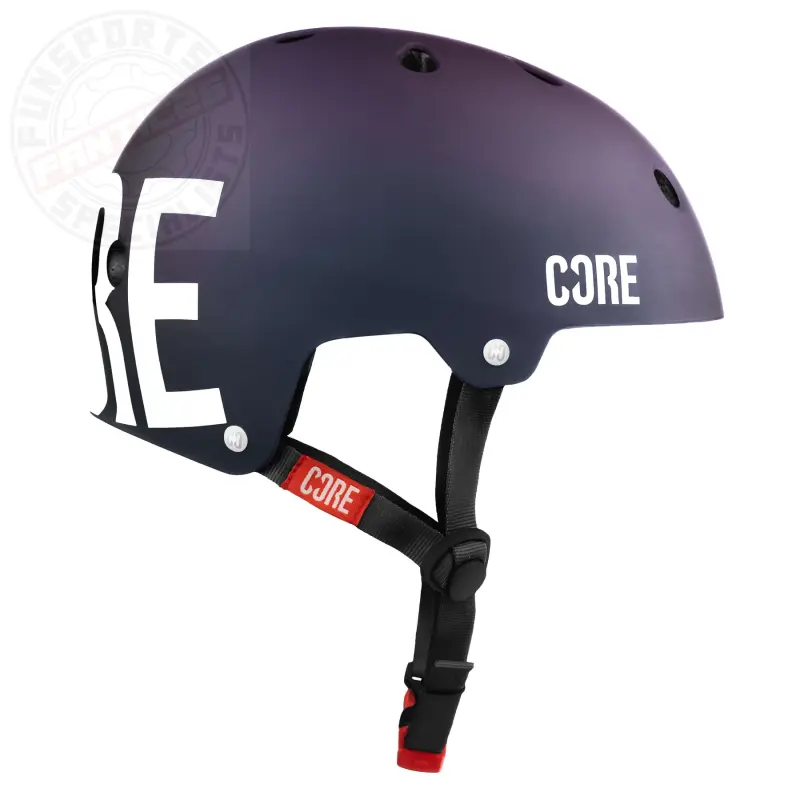 Core Street Stunt-Scooter Skate Dirt Helm Logo weiss Neochrome S/M (55-58cm)