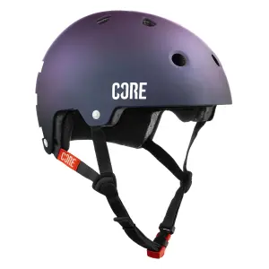 Core Street Stunt-Scooter Skate Dirt Helm Logo weiss Neochrome S/M (55-58cm)