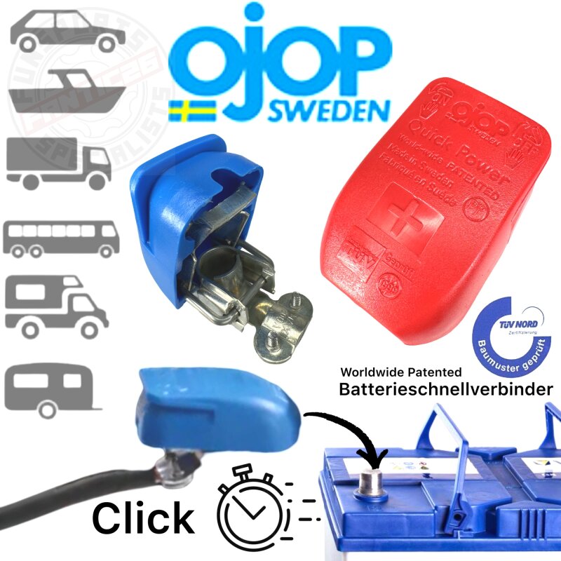 OJOP Batterieschalter Schnellverbinder und Batteriekupplung