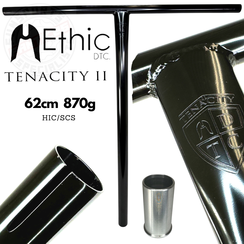 Ethic DTC Tenacity V2 Stunt Scooter Bar HIC/SCS Black Mirror 62cm