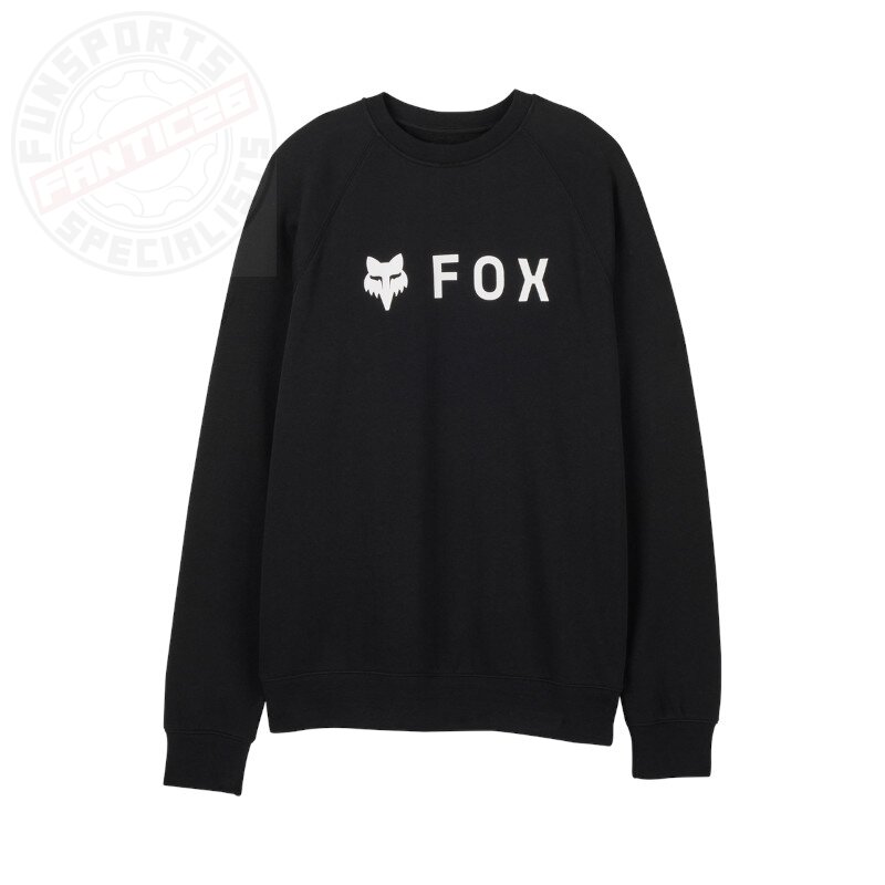 Fox Absolute Fleece Crew Rundhals-Sweatshirt Schwarz M