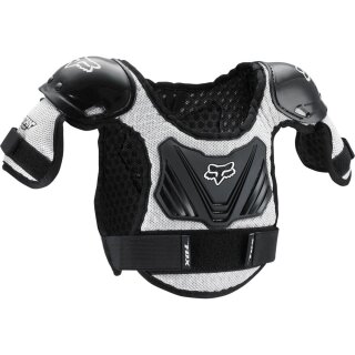 Fox PeeWee Titan Roost Kinder Brustpanzer Schwarz/Silber