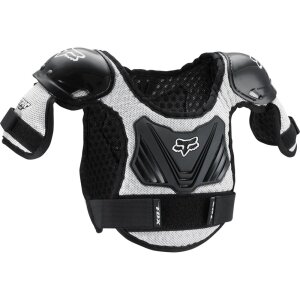 Fox PeeWee Titan Roost Kinder Brustpanzer Schwarz/Silber