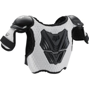 Fox PeeWee Titan Roost Kinder Brustpanzer Schwarz/Silber