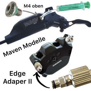 Service Kit inkl.120ml Sram Maxima Mineralöl für DB8 / Maven Scheibenbremsen M4