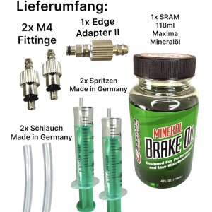 Service Kit inkl.120ml Sram Maxima Mineralöl für DB8 / Maven Scheibenbremsen M4