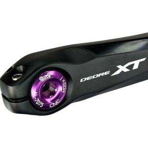 F26 M20x1 Kurbelschraube passend für Shimano Hollowtech II Purple