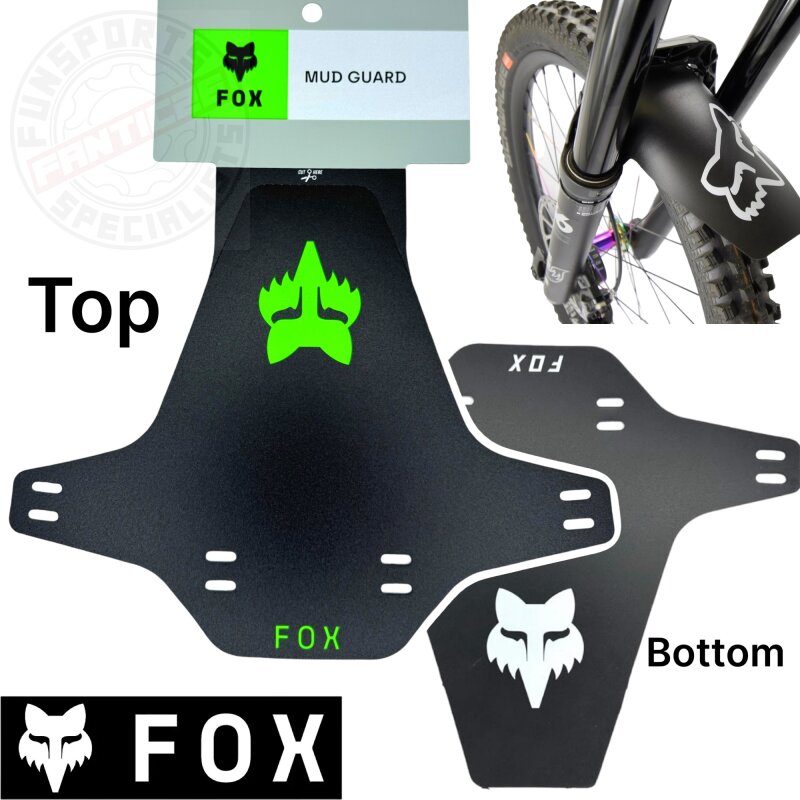Fox Mud Guard Fahrrad Schutzblech Gabel Fender Retro Neon Grün