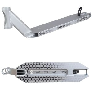 Striker Lux Five Stunt Scooter Deck Silber 49cm
