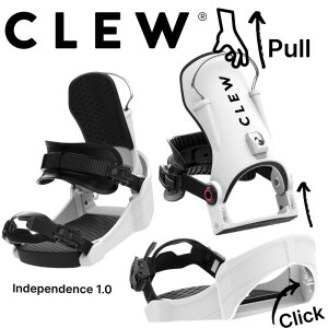 CLEW Independence 1.0 Hybrid Step In 2in1 System Snowboard Bindung 25/26