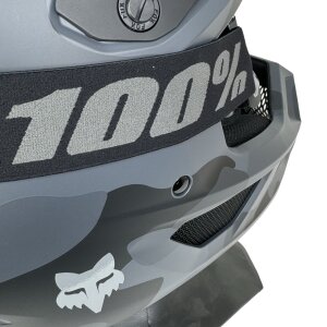 100% Strata V2 goggle Motocross Brille Schwarz (Verspiegelt) Bware