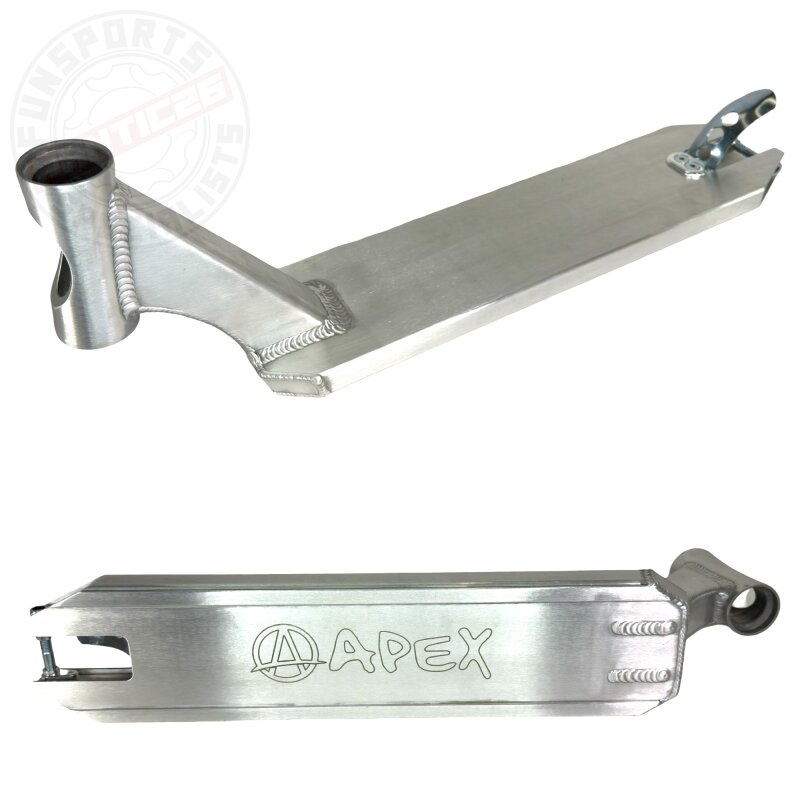 Apex Pro Stunt-Scooter Deck 580 (49cm) Silber gebürstet