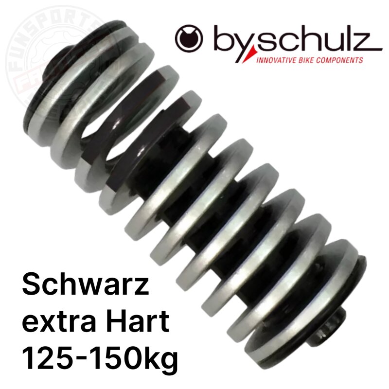 by.Schulz G.2 ST Ersatz Feder Schwarz Extra Hart 125-150kg
