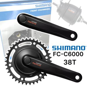 Shimano Nexus Alfine Kurbelgarnitur City FC-C6000 38Z...