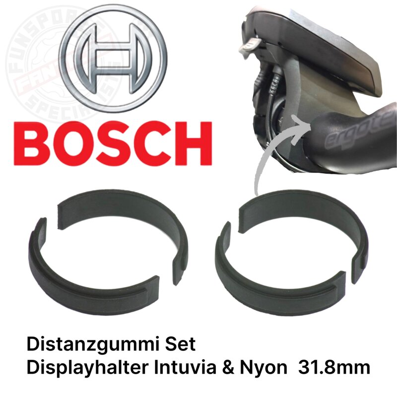 Bosch Distanzgummi-Set Displayhalter 31,8 mm für Intuvia und Nyon (BUI275)
