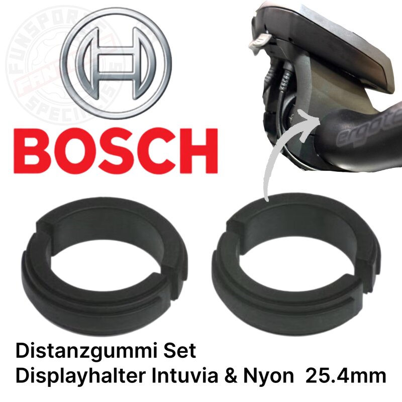 Bosch Distanzgummi-Set Displayhalter 25,4 mm für Intuvia und Nyon (BUI275)