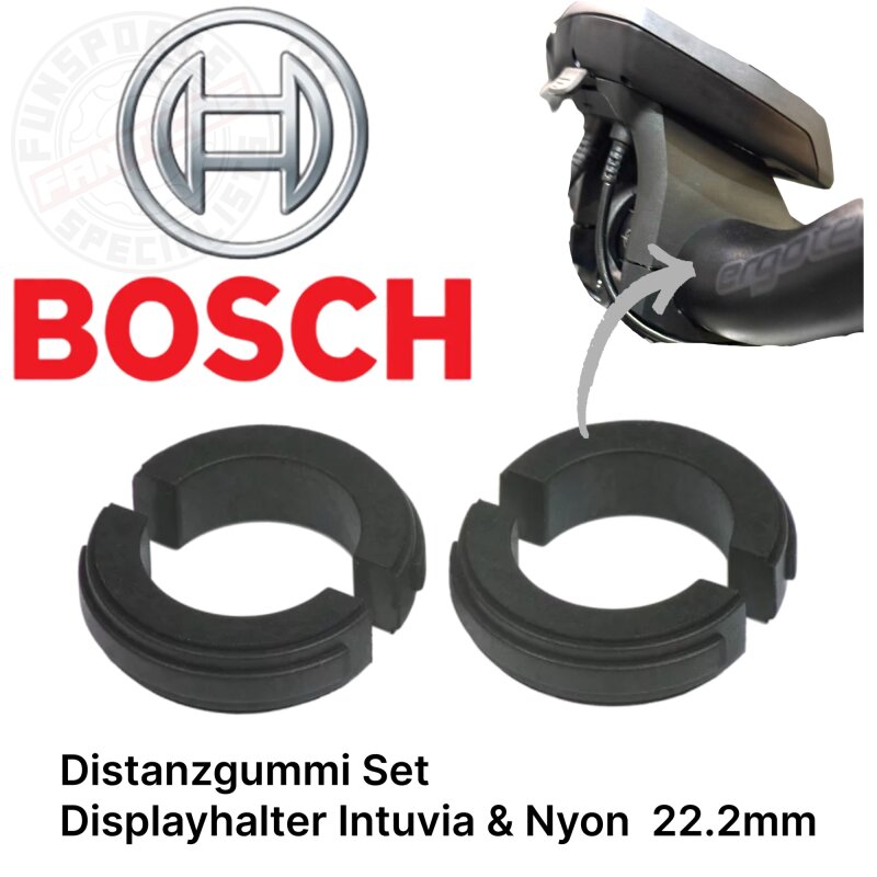 Bosch Distanzgummi-Set Displayhalter 22,2 mm für Intuvia und Nyon (BUI275)