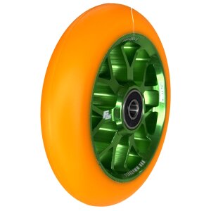 Fantic26 Spy7 Stunt-Scooter Rolle 110mm Abec11 Grün/Pu Orange