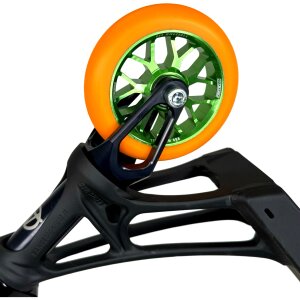 Fantic26 Spy7 Stunt-Scooter Rolle 110mm Abec11 Grün/Pu Orange