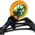 Fantic26 Spy7 Stunt-Scooter Rolle 110mm Abec11 Grün/Pu Orange