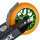 Fantic26 Spy7 Stunt-Scooter Rolle 110mm Abec11 Grün/Pu Orange