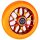 Fantic26 Spy7 Stunt-Scooter Rolle 110mm Abec11 Orange/Pu Orange