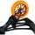 Fantic26 Spy7 Stunt-Scooter Rolle 110mm Abec11 Orange/Pu Orange